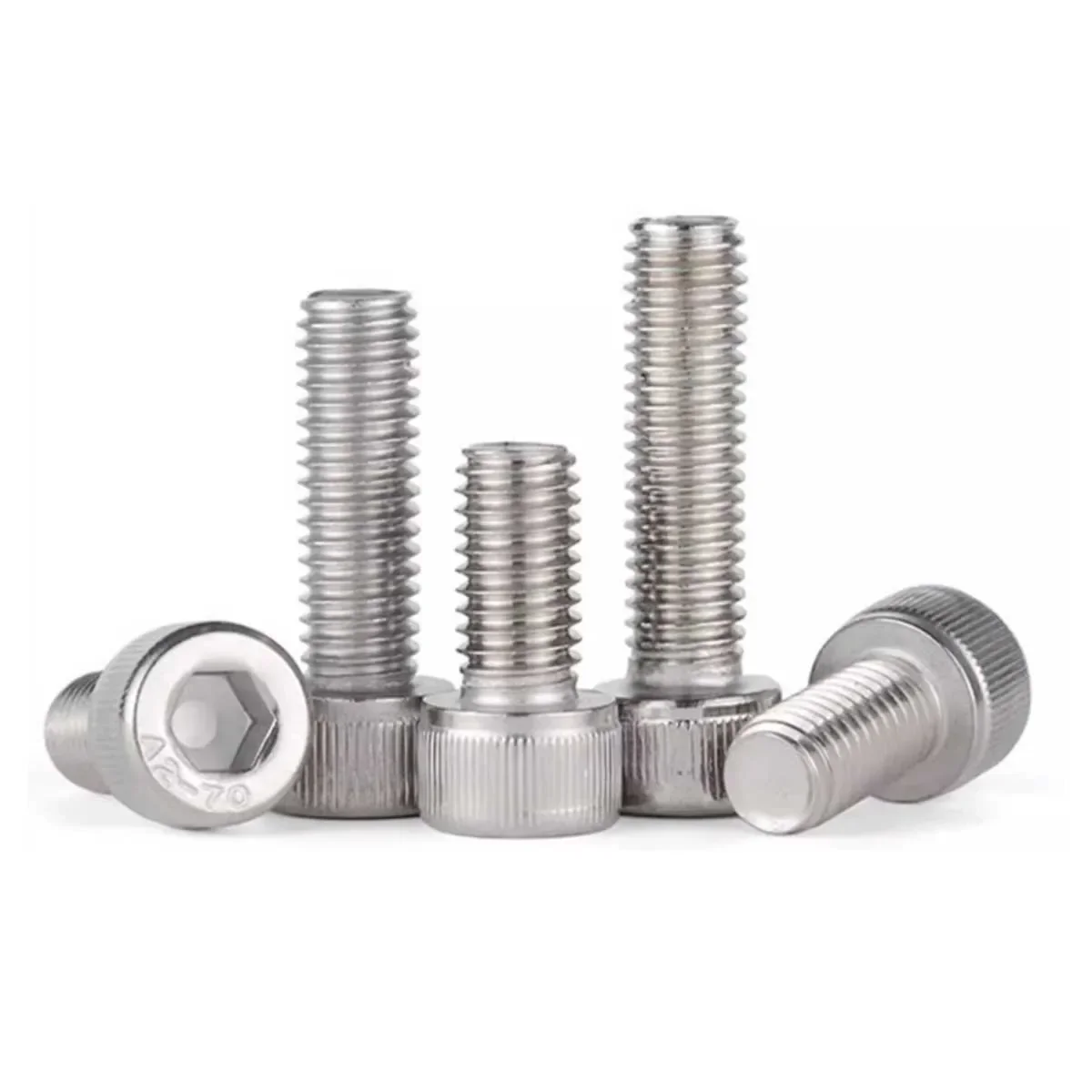 304 Stainless Steel Hexagon Socket Screw/DIN912 Extended Cylindrical Head Cup Head Bolt M3M4M5M6M8