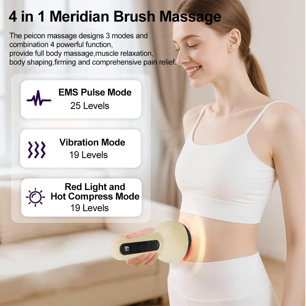 Electric Multifunctional Meridian Dredging and Scraping Device Cupping Massager Wireless Guasha Massager Body Shaping  ﻿ - Image 3