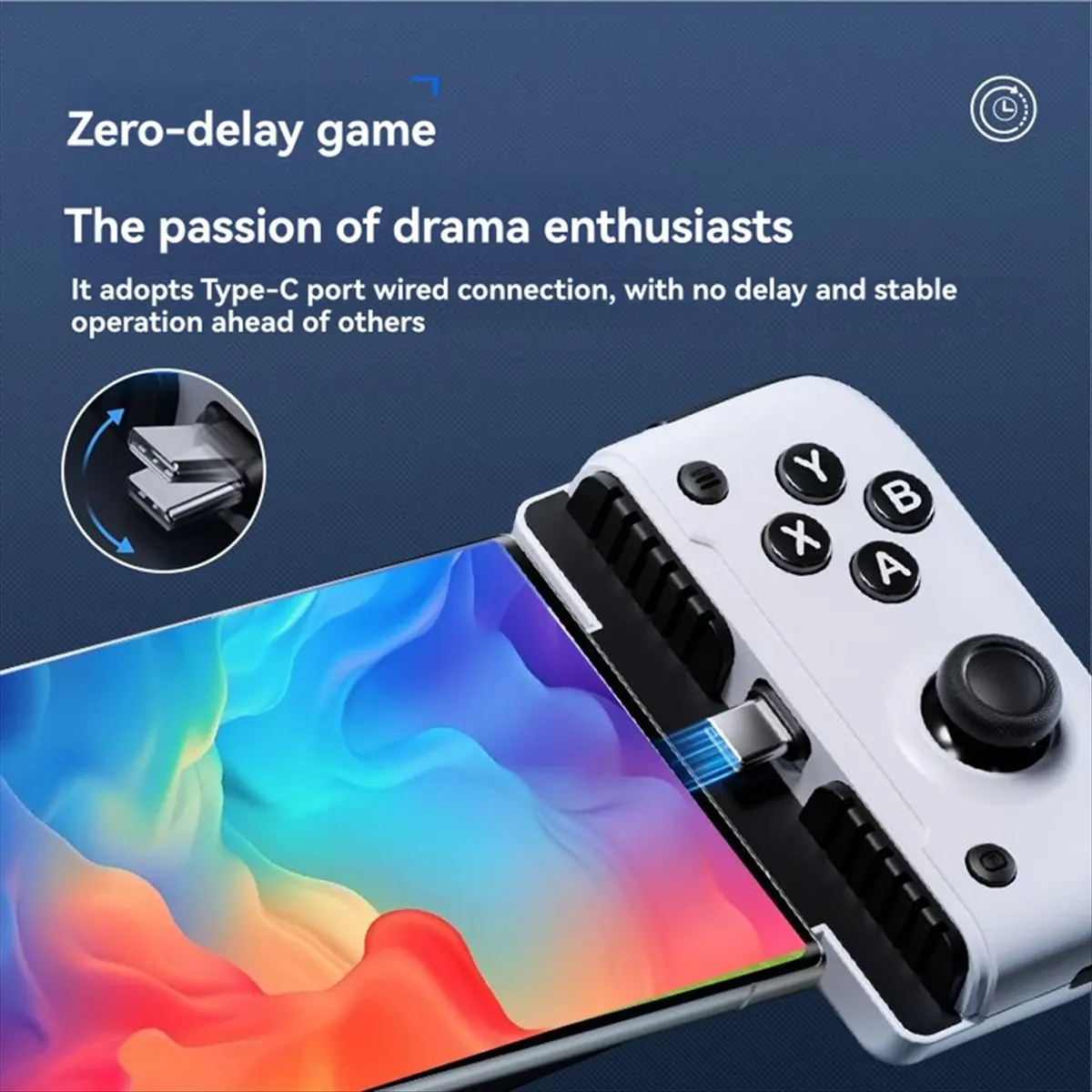 ♬◤Popular Style  ◥M05 Type C Mobile Phone Controller for Cloud Gaming for 15/16 Series, XCloud, Mapping, Hall Effect