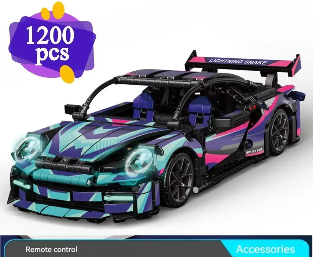 

911 Racing Car Building Toy for Boys Girls Car Toy 6-Cylinder Engine for Kids Auto Fans Ages 11+Gift Idea for Birthdays
