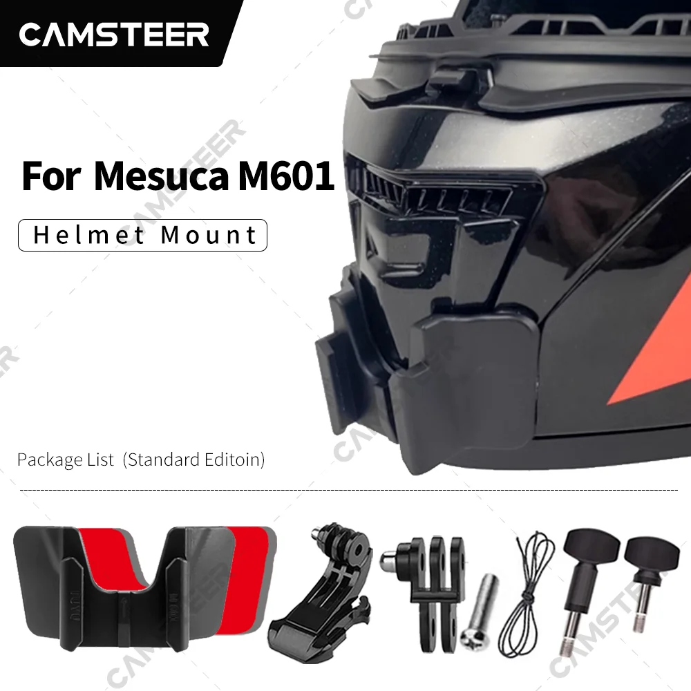 

Mesuca M601 Customized Helmet Chin Mount for GoPro12 11 10 9 DJI Action3/4 Insta360 Ace pro X4 X3 Action Camera Accessories