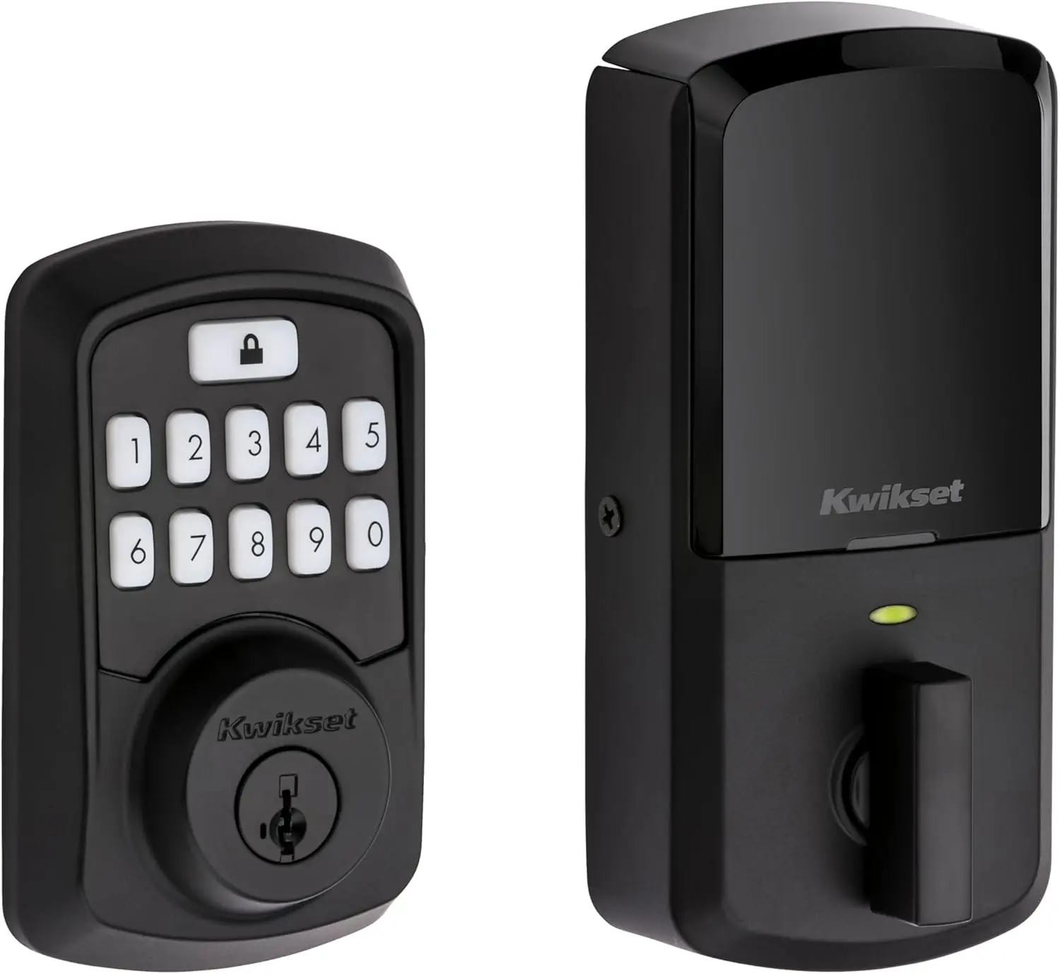 Bluetooth Keypad Door Lock with Smart Security, Auto-Lock, Easy Install, Iron Black Finish