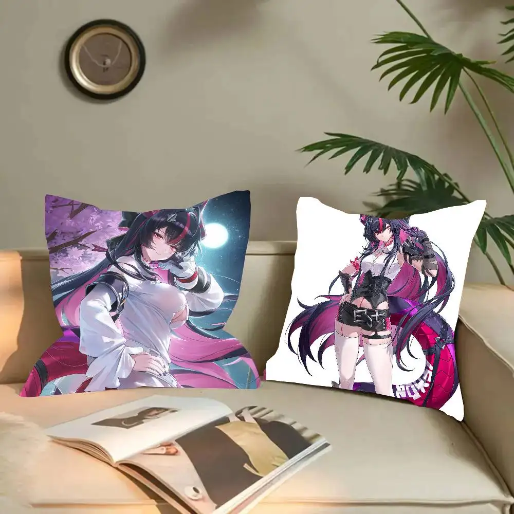 Shinku Anime N-Neverness To Everness Pillow Case Fashion Square Pillowcase Bedroom Sofa Room Ins Decoration Leisure