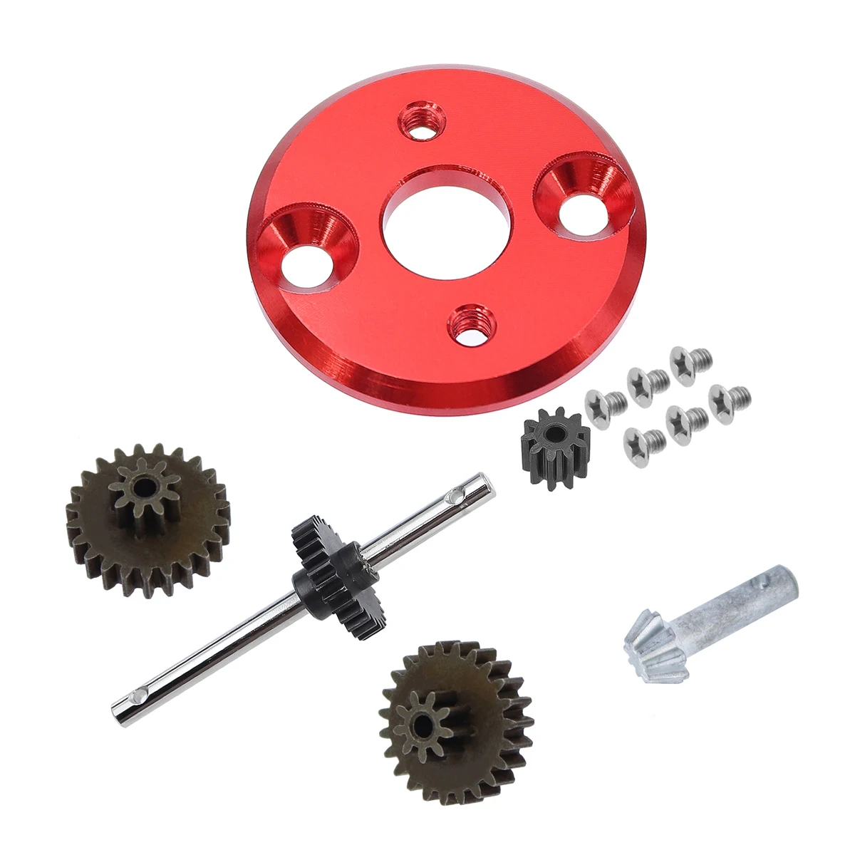 MN 78 MN82 Metall Getriebe Getriebe Set Motor Ritzel Getriebe 370 Motor Halterung Montage Für MN78 1/12 RC Auto Upgrade Teile – Detail 1