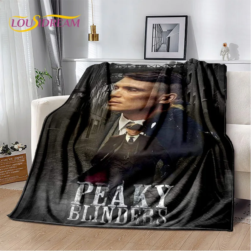 2025 New Tommy Shelby P-Peaky B-Blinders Soft Blanket,Soft Throw Blanket for Home Bedroom Bed Sofa Picnic Travel Cover Gift