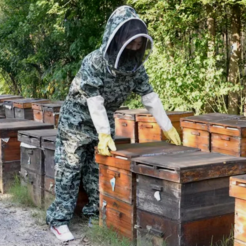 Beekeeping Supplies Protective Clothing Jacket Pants Veil Bee Protecting Dress Camouflage Beekeeping Suit Protective