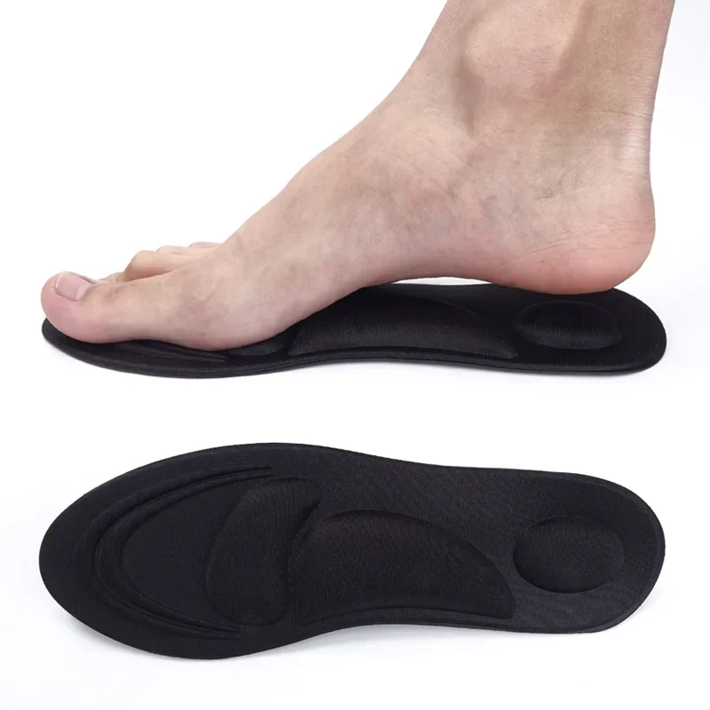 1Pair Insoles Soft Men Women Sponge Pain Relief 4D Memory Foam Orthopedic Insoles Shoes Flat Feet Arch Support Insole Sports Pad