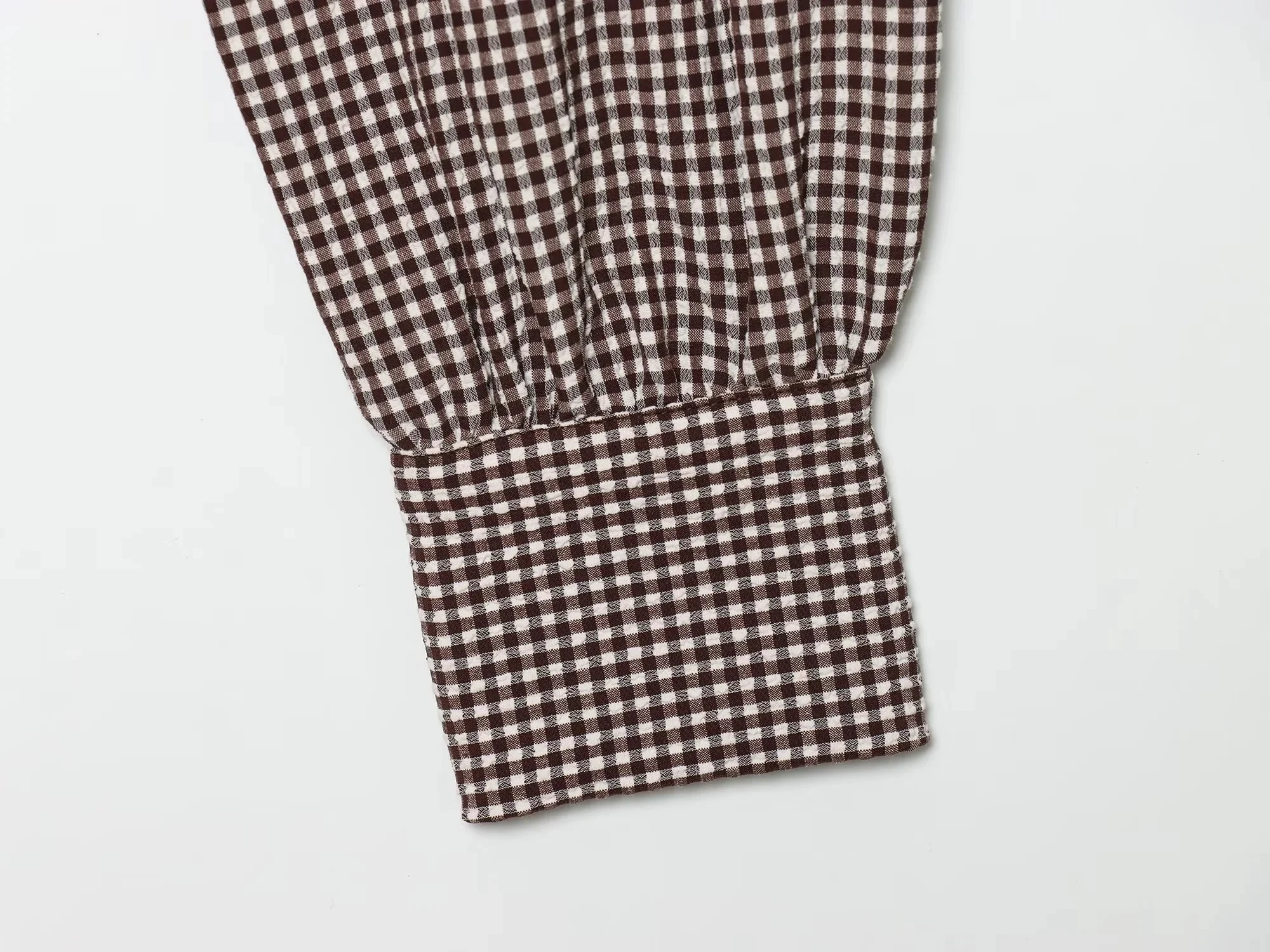 BSAY Damenmode Kariertes Hemd 2026 Frühling Neu College-Stil Revers Langarm Blusen Einreihig Schicke Damen Oberteile Mujer – Detail 20
