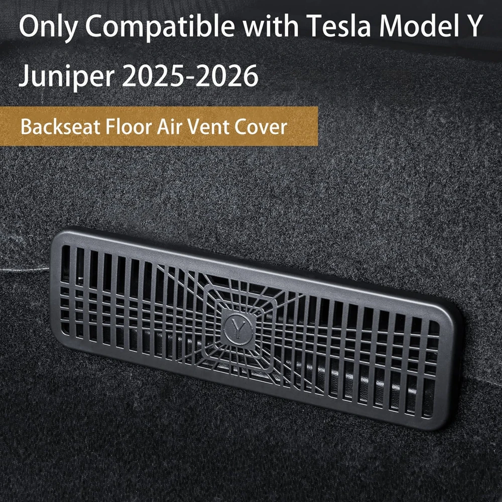 Underseat Air Conditioning Cover for Tesla Model Y Juniper Model 3 2025 2026 Under Seat Protection Air Vent Grill Car Decoration