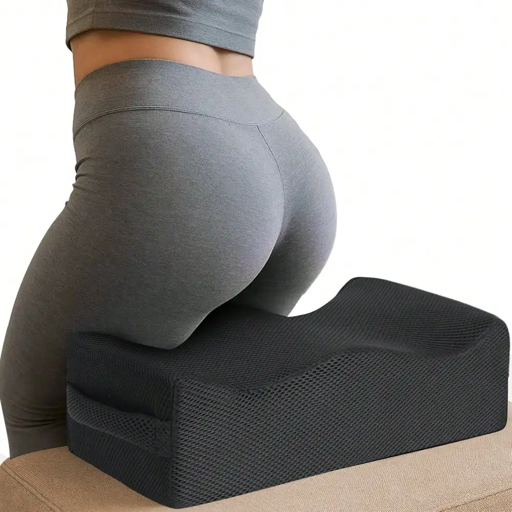 1pc Solid Color Seat Cushion, Polyurethane Foam Buttocks Lifting And Shaping Pad, Post-Surgery Recovery Support, Fitness Glute Enhancement, Relieves Buttocks And Leg Pressure For Office/Home Use sf25043036220008905