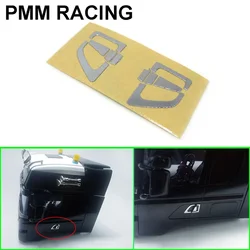 Metal Door Handle Stickers Decorate Upgrade Refit for 1/14 Tamiya RC Truck Trailer Tipper SCANIA R730 R470 R620 Car Diy Parts