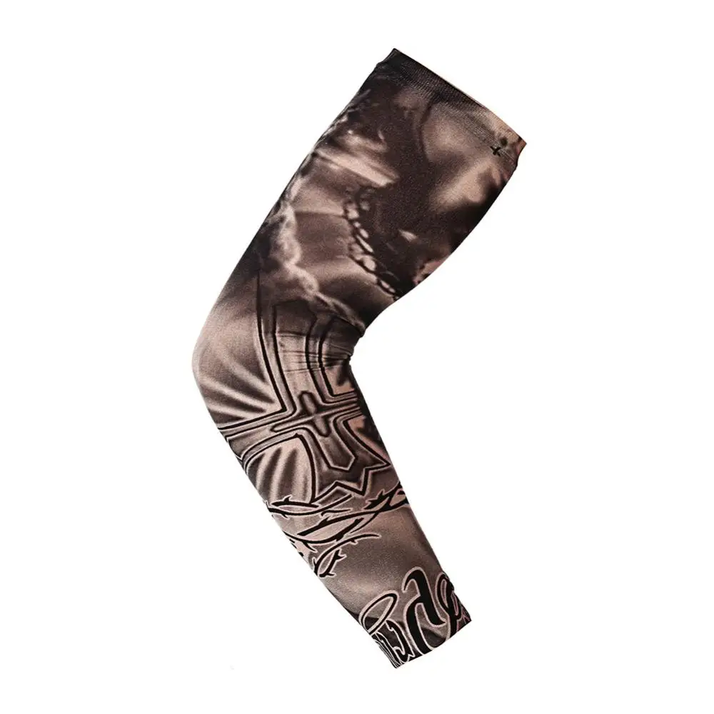 1Pc Outdoor Anti-sunlight Sport Tattoo Arm Sleeves Cycling Hiking Protect Cover