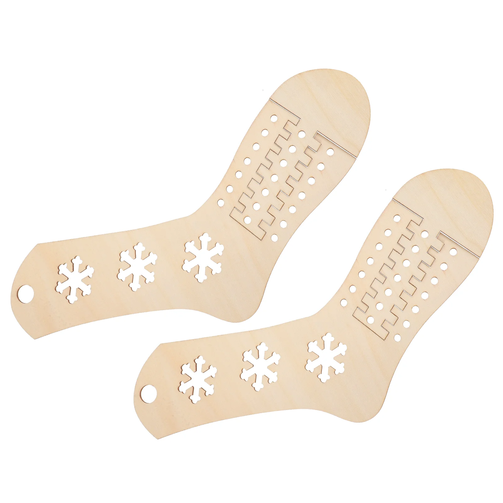 

2pcs Wood Sock Blockers Stocking Display Molds Knit Sock Blockers Sock Knitting Models socks mold crochet socks form