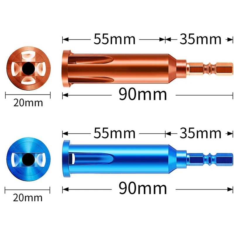 2X Wire Twisting Tools Hex Shank 1/4 Batch Head Connector And Cable Striper Wire Stripper And Twister, Power Tools