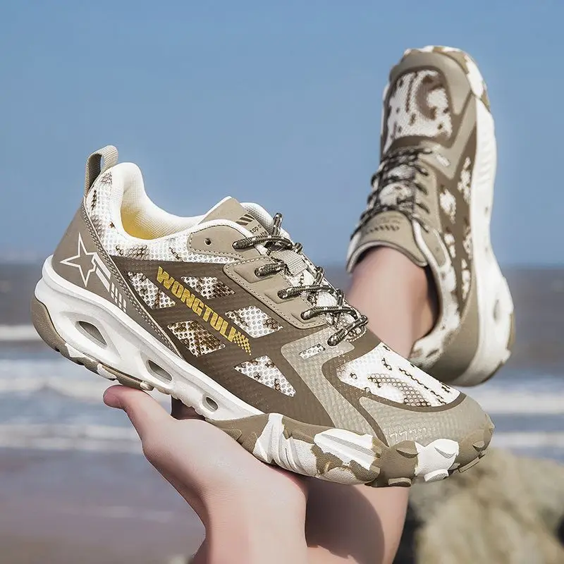 2025 Unisex Hiking Boots Breathable Mesh Comfortable Sneakers Outdoor Leisure Summer Fishing Shoes