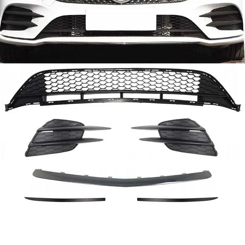 Front Bumper Left/ Right Molding Trim Grill Grille Cover for Mercedes-Benz A180 A200 A220 W177 A35AMG 2019-2022