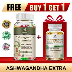 【Buy 1 Get 1 Free】Ashwagandha Gummies Relieve Stress Enhances Immunity Help Sleep Man & Woman Hormones Endocrine Regulatio