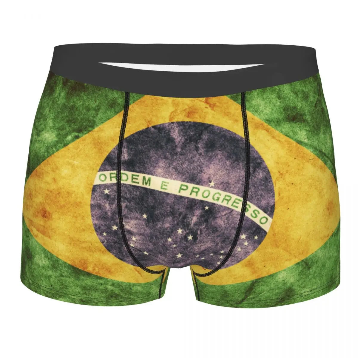 2022 Polyester Brasil Country Flag Vintage Men Boxer Shorts Underpants Mens Panties Underwear For Male Couple