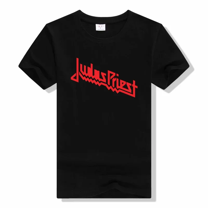 Judas Priest Printed T-Shirt Music Band Streetwear Men Cotton Tshirt Heavy Metal T Shirt Sports Tops Short Sleeve t shirt