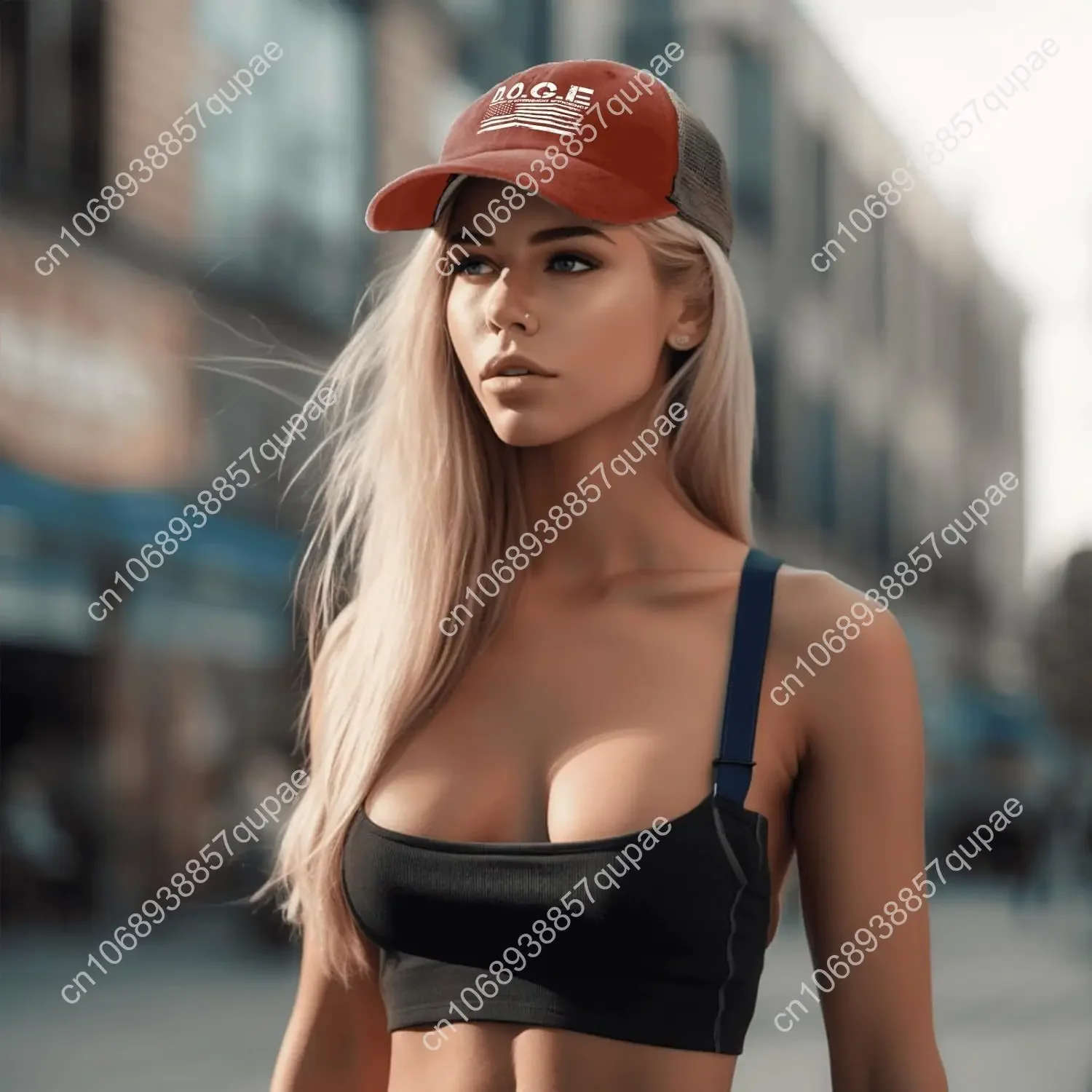 DOGES D.O.G.E. Topi Bola Pria Efisiensi Pemerintah Topi Trucker untuk Wanita Topi Tutup Topi Matahari Trendi