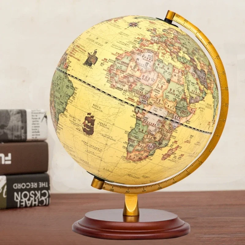 Home Decoration  ABS Ornament Illuminated Decorative Globe Educational Multilingual Tool Invigorating Study Room Enhancer