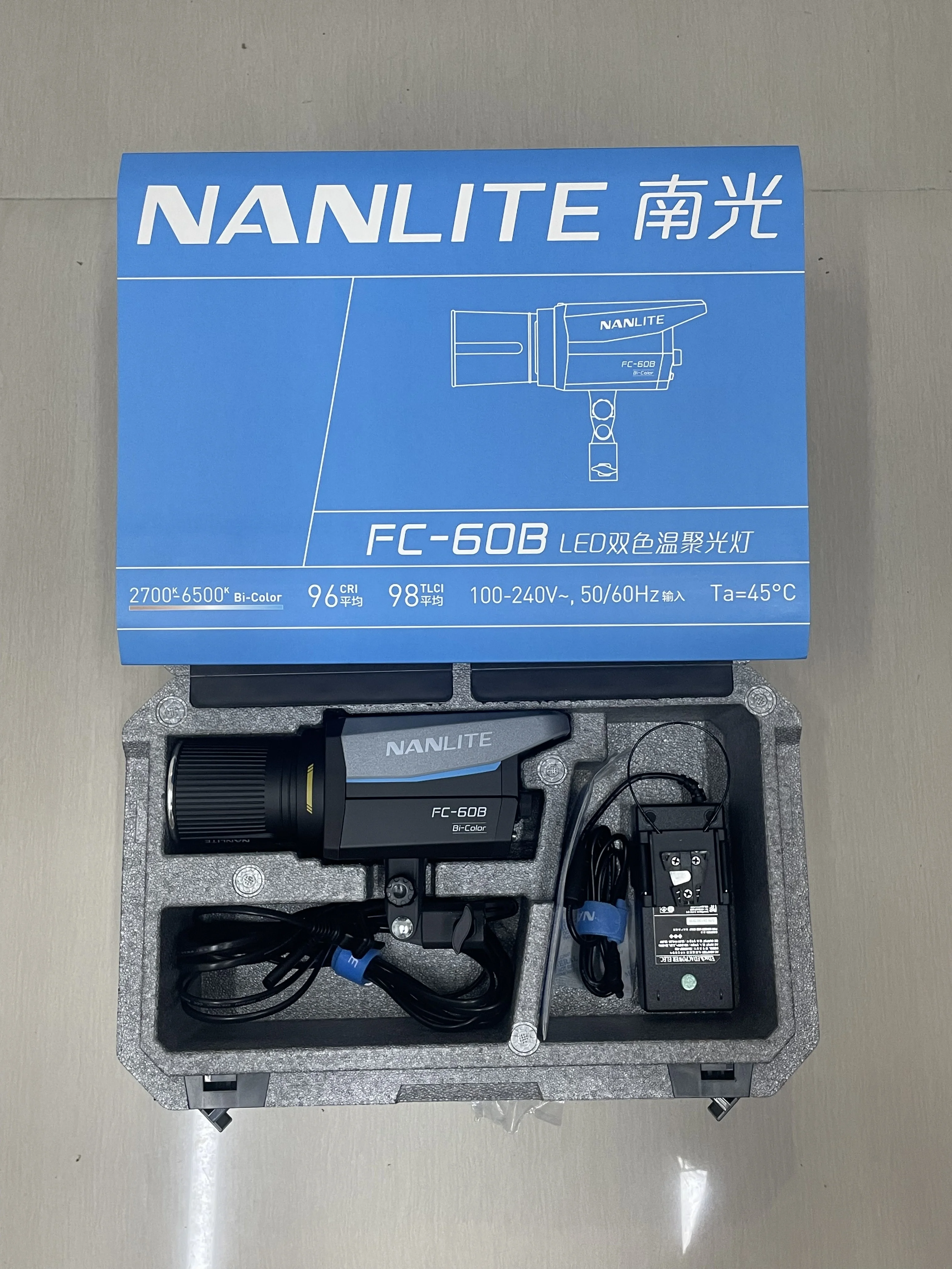 Nanlite FC-60B FC-120B 2700K-6500K Bi-color Photography LED Light Professional Lamp For Video Photography Studio Live Stream