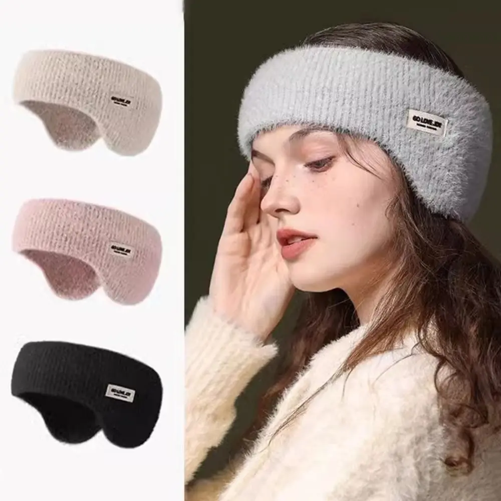 Nova capa de orelha cabeça desgastada earmuffs orelha mais quente à prova de vento malha quente earmuffs proteção fria faixas de cabelo esportes ao ar livre