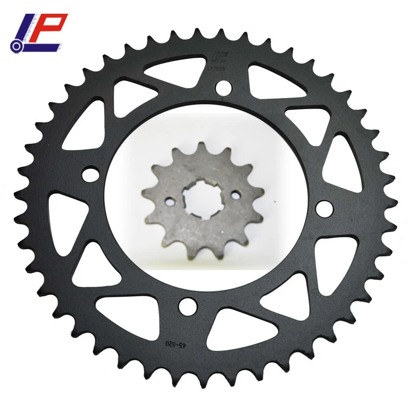 

LOPOR 520 CNC 13T 45T Front Rear Motorcycle Sprocket for Yamaha XV125 Virago (80 Kmh Version) XV 125 1997-2001