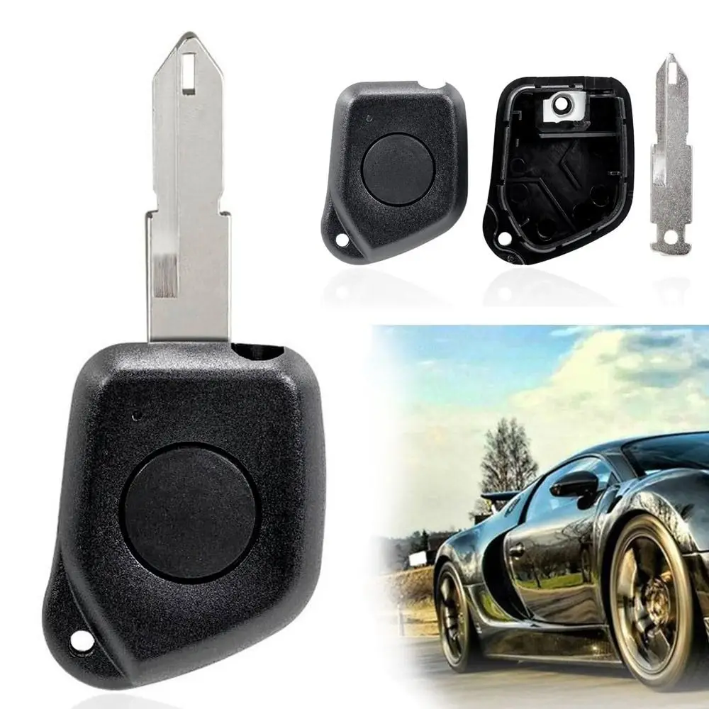 Durable 1 Button Car Remote Key Shell NE72 Black Car Key Shell ABS Remote Key Case for Peugeot 106 205 206 306 405 406 Car