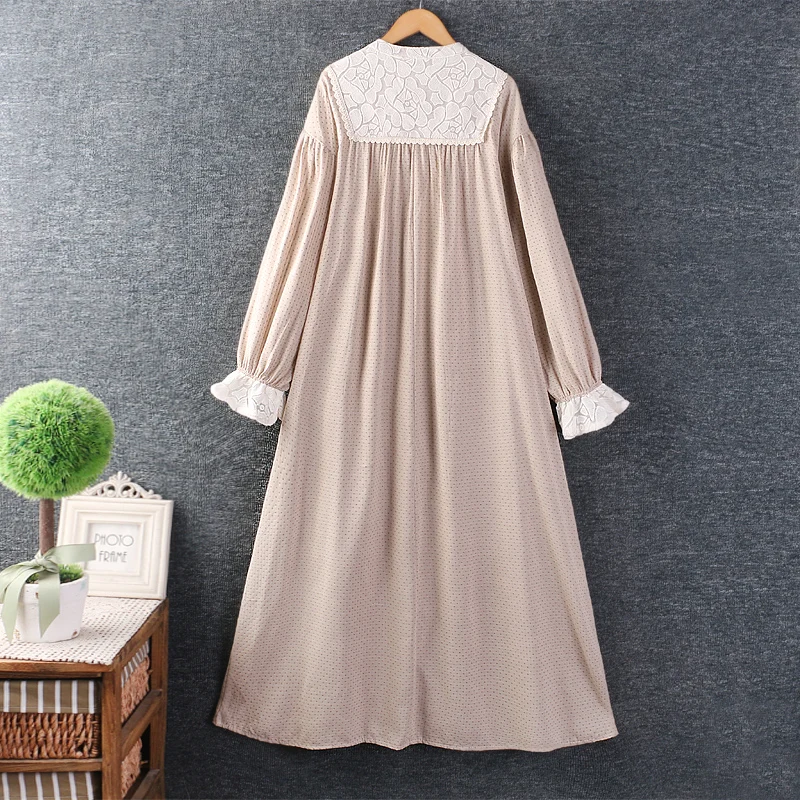 Autumn New Sweet Round Neck Long Sleeve Dress Women Loose Midi Dress Z2396