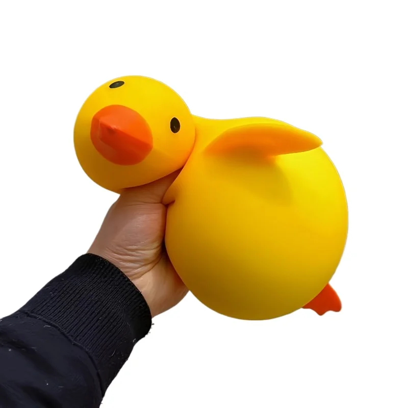 Jumbo Squishy Gelbe Ente Fidget-Spielzeug Niedliche Gänse-Quetschfiguren Stressabbau-Spielzeug für Erwachsene Dehnbares Spielzeug Bestes Geschenk für Freunde