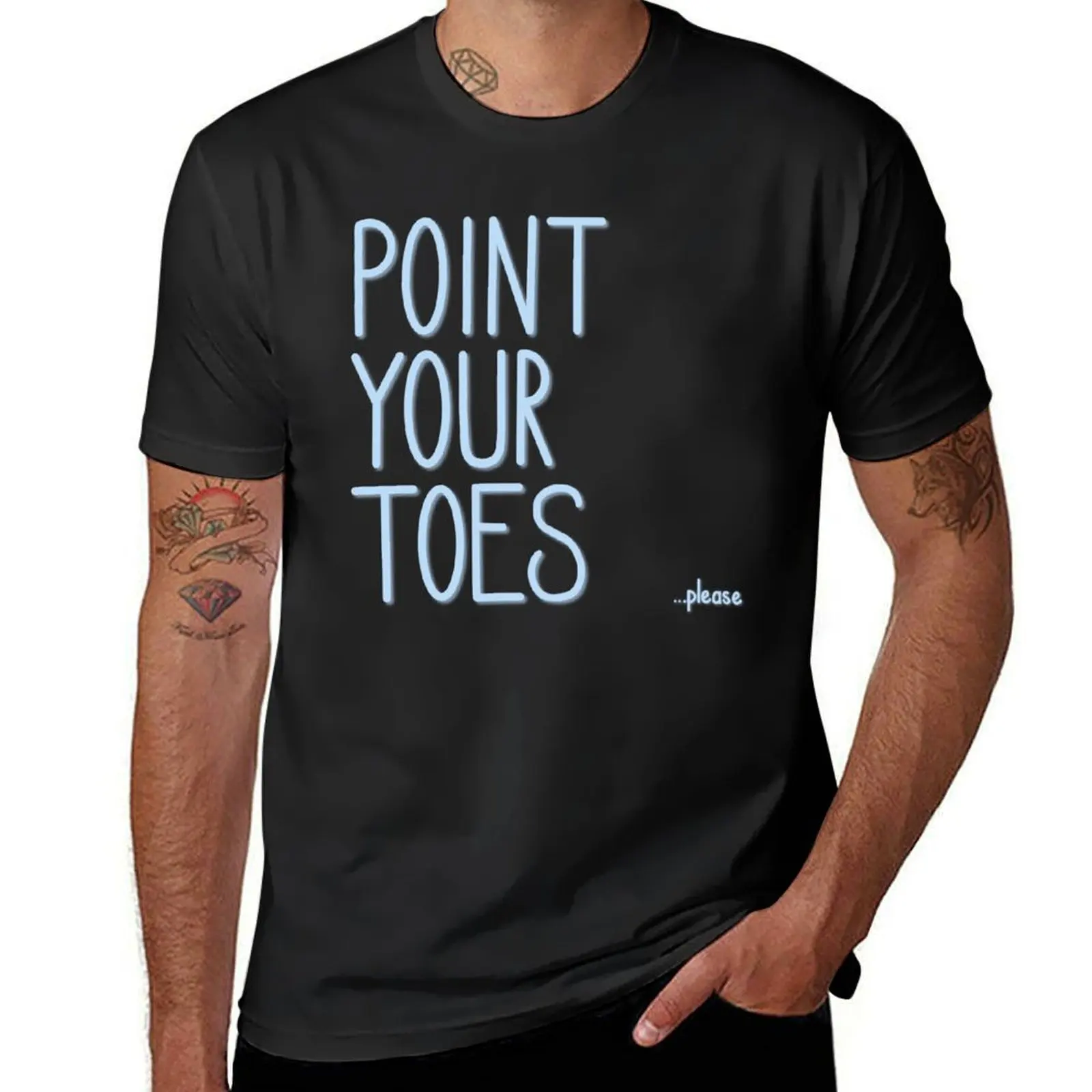 Point Your Toes T-Shirt boys animal print cute clothes mens white t shirts