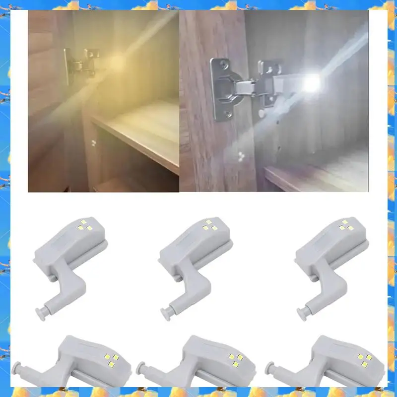 FTS LED Hinge Light Universal Cabinet Cupboard Hinge LED Night Light For Kitchen Home Bedroom Lamp
