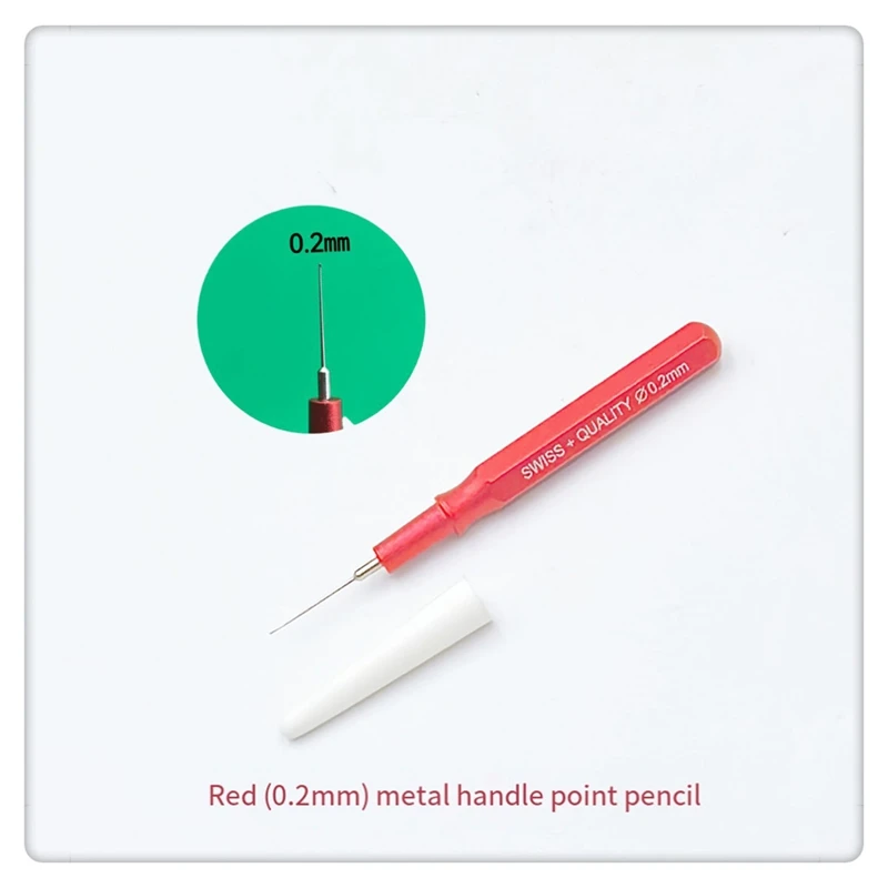 ABJI-Watch Special Oiler Pen Precision Pointing Oil Pen Metal Handle Watch Repair Tool 4Pcs