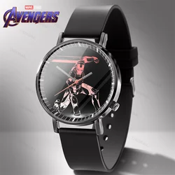 Spiderman Marvel Avengers Fashion Watch for Men Reloj Hombre Quartz Wristwatches Student Relogio Masculino Cartoon Figures Gift