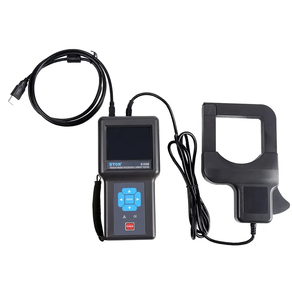 ETCR8100B Non-Contact Transformer Core Earth Resistance Current Tester For Ac Leakage Current
