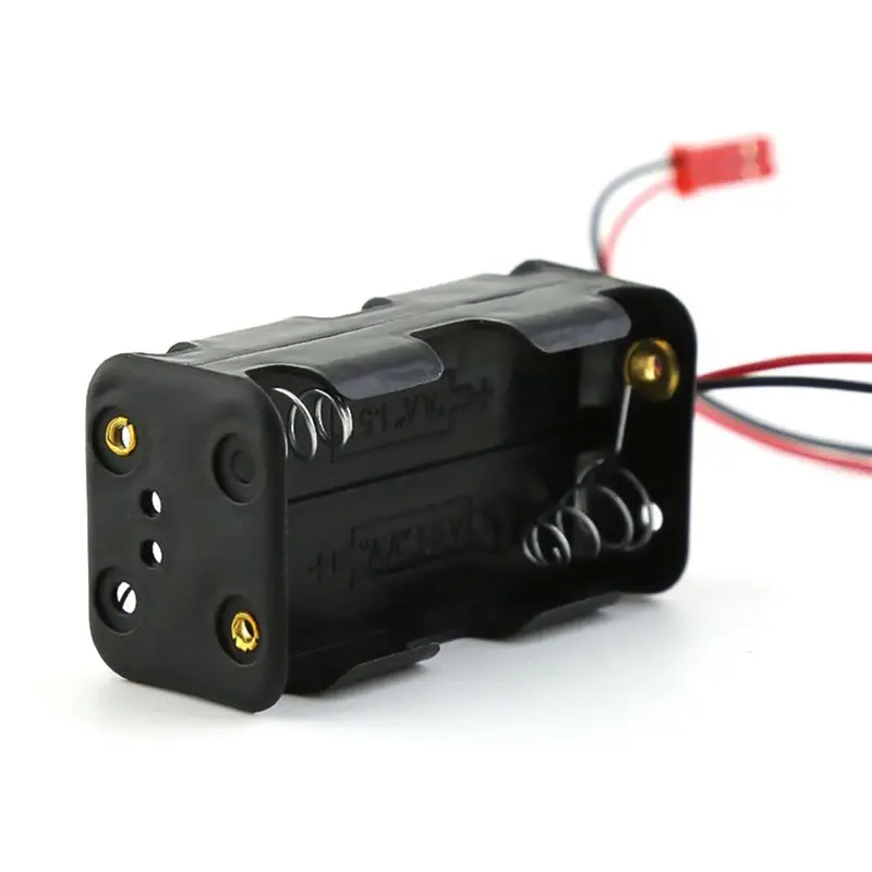 B78B-16Pack 6V 4XAA Battery Container Case Holder Pack Box JST Plug Receiver For HSP Redcat 1/8 1/10 RC Nitro Power Car Truck