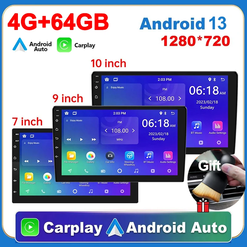 Android 13 2 Din Car Radio Autoradio 64G 7