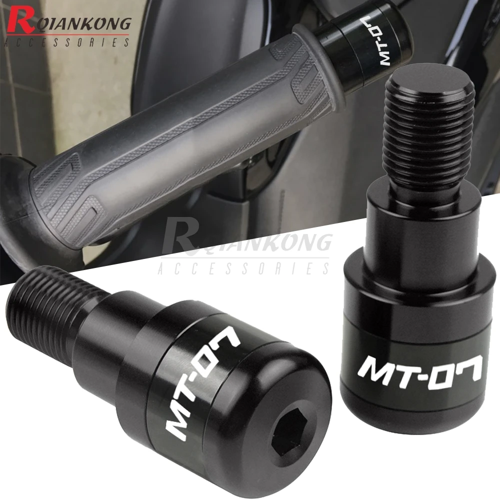 

Motorcycle Handlebar Grips Slider Cap Plug Handle Bar End For Yamaha MT07 MT-07 mt 07 2014 2015 2016 2017 2018 2019 2020 2021