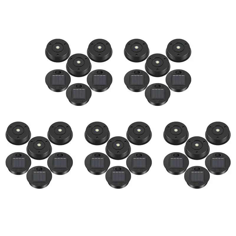 

30 Pcs Solar Lights Replacement Top 7 Lumens Solar Lantern Parts LED Solar Panel Lantern Lid Lights For Outdoor Hanging-AT36