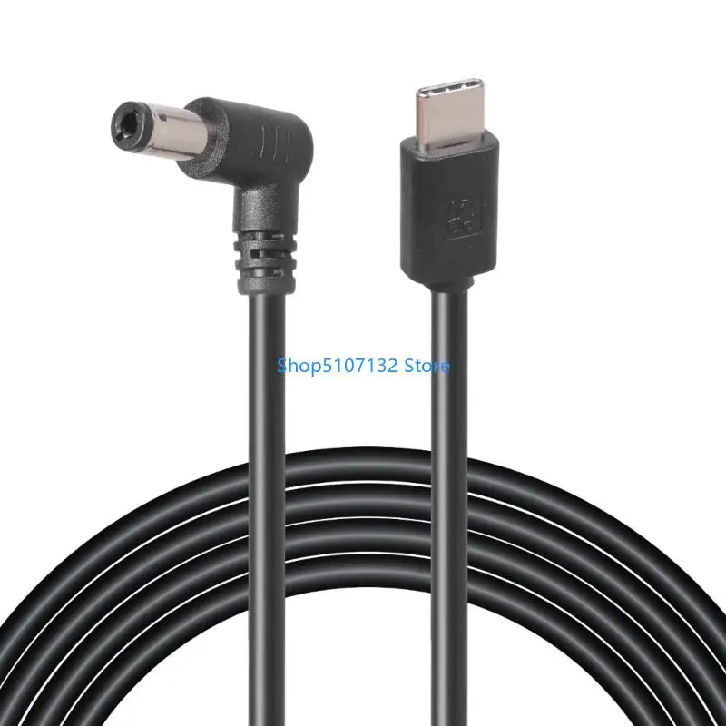87HD Angled Connectors Type C To 5.5x2.5mm Power Delivery Cable 3A Multiple Voltages For Studio Devices