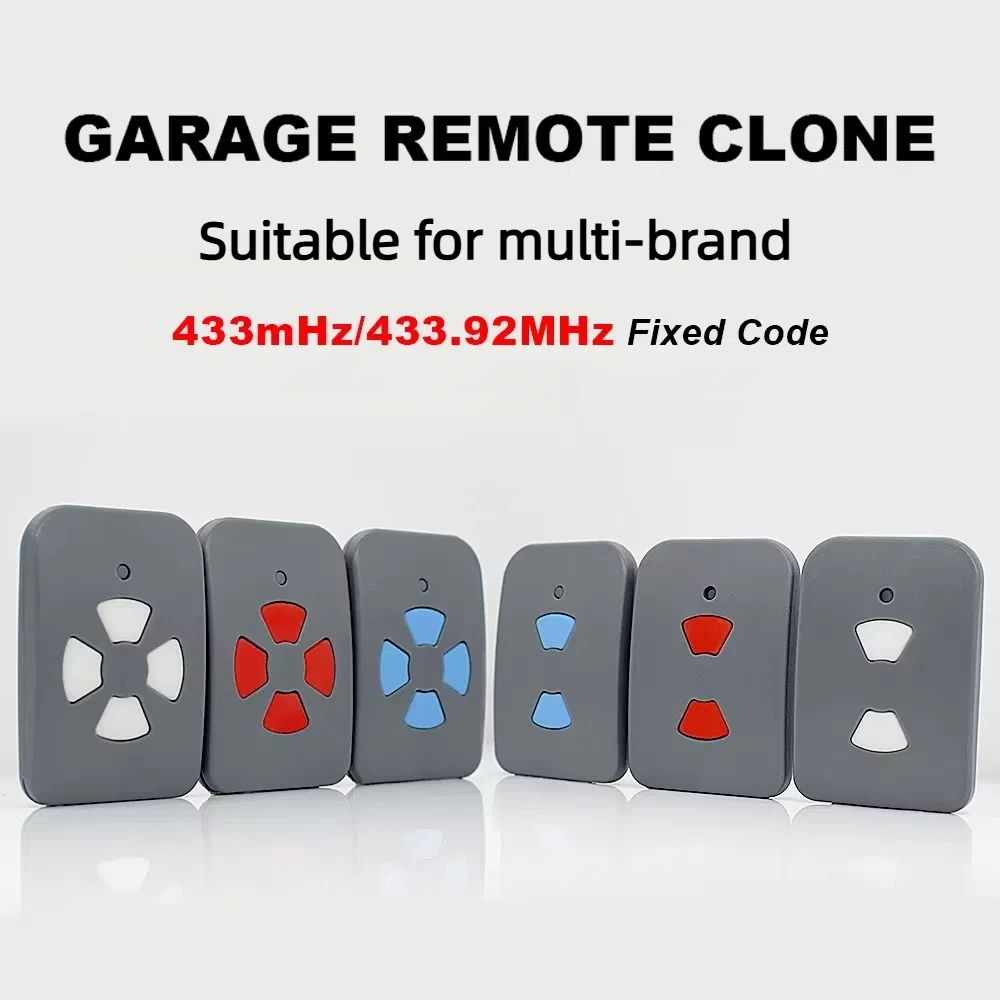 

Universal Garage Gate Remote Control 433MHz 433.92mhz Fixed Code Keychain Controller Clone Transmitter with 8/10 dip Switch