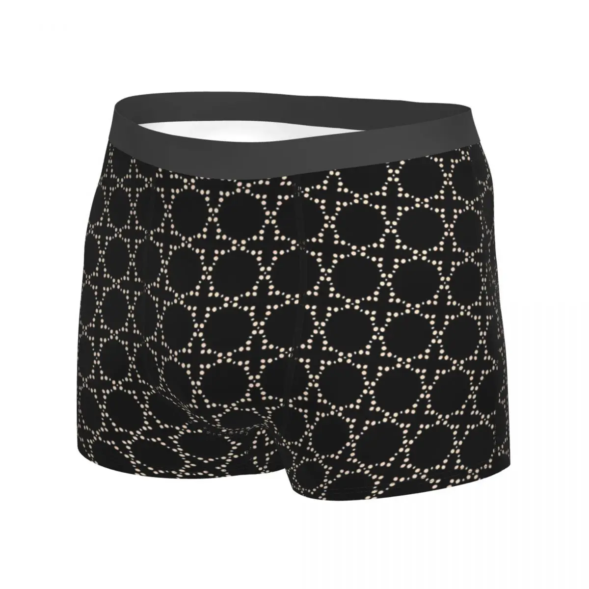 Tribal Print Underwear Vintage Ring Pouch Hot Trunk Print Shorts Briefs Cute Male Panties Big Size