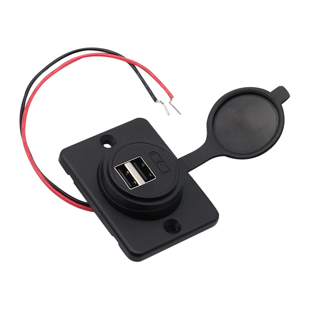 HOT 2 Port USB Car Phone Charger Adapter Dual USB Charging Power Outlet 4.2A For 12V 24V Auto Motorcycle Adapters Socket Charger