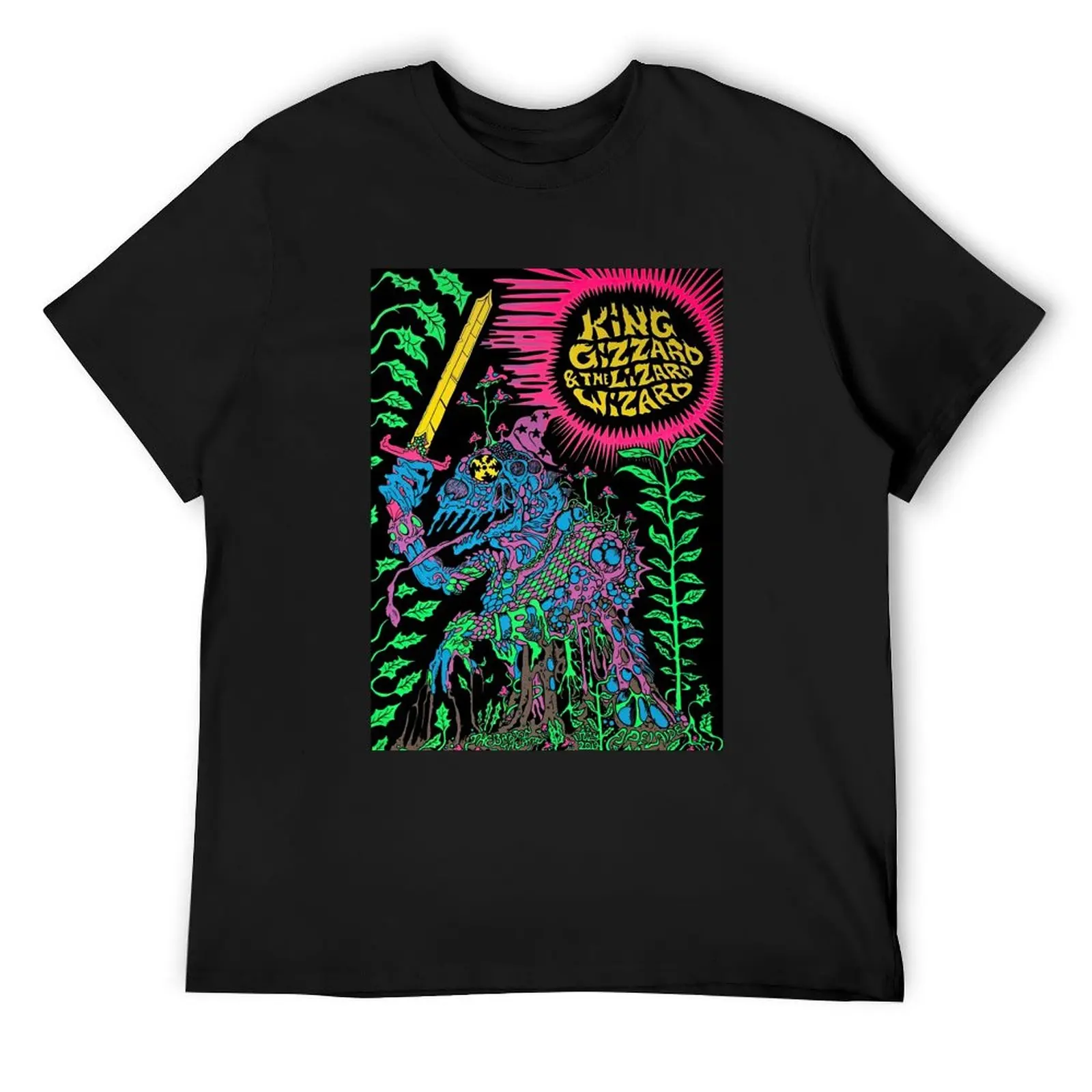 Camiseta King Gizzard & The Lizard Wizard, camiseta para hombre, camiseta de Anime, camisetas gráficas para hombre de alta calidad