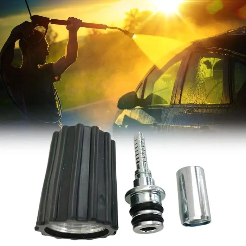 High Pressures M14 Car Wash Hose Connectors Leakproof Steel Construction Quick Connection for High Pressures Water Flows
