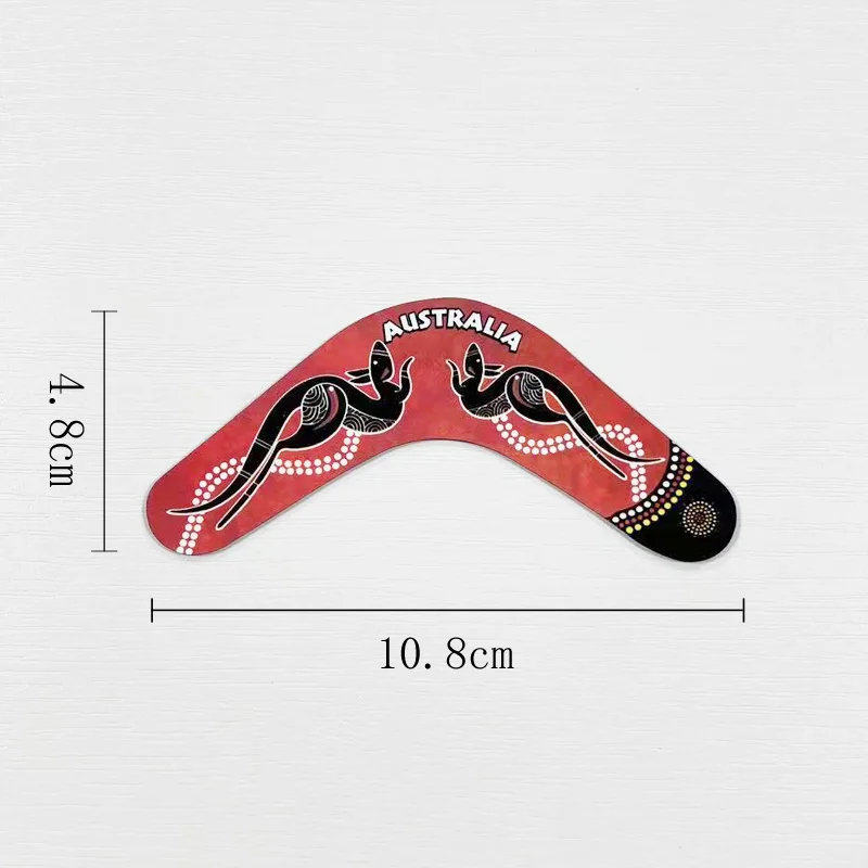 

Australian boomerang world cultural tourism souvenir home decoration 3D soft magnetic refrigerator sticker