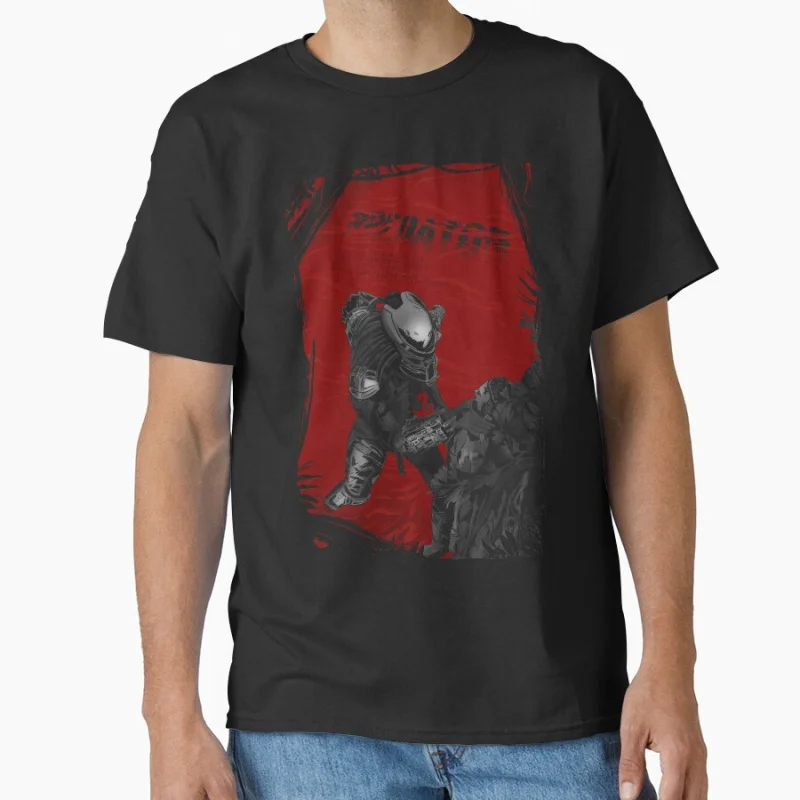 

0909# 80s sci fi Vintage Horro Movie Alien Predator Hunter Yautja Monster gift T shirt for man Large size Tops S-6XL clothes