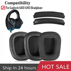 Earphone Cover Ear Pads Cushions Headband Kit For Logitech G935 G635 G933 G633 Gaming Headset Earpads For Electric Instrument