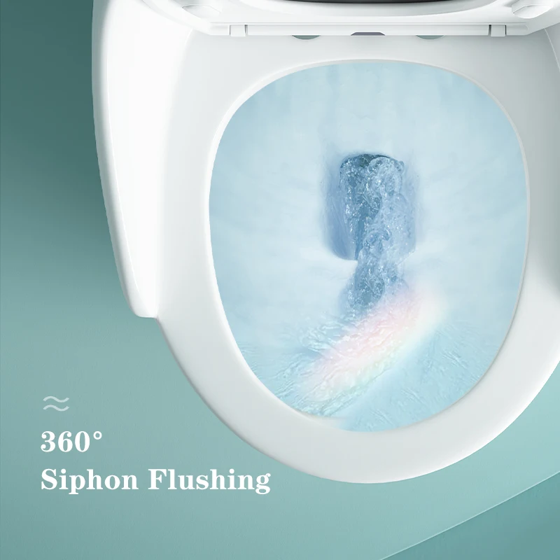 Luxury Gold Line Design Ceramic Sanitary Ware Toilet Bowl Egg Shape One Piece Wc Ceramic Toilet for Bathroom view 5